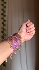 Pink Traditional Designer Bangles Set