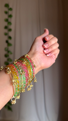 Pink Traditional Designer Bangles Set