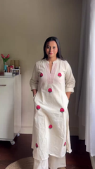 Emerald Green Floral Printed Kurti