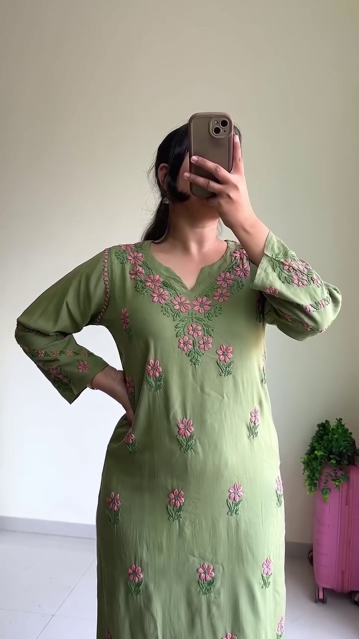 Floral Shrug Style Indo-Western Set
