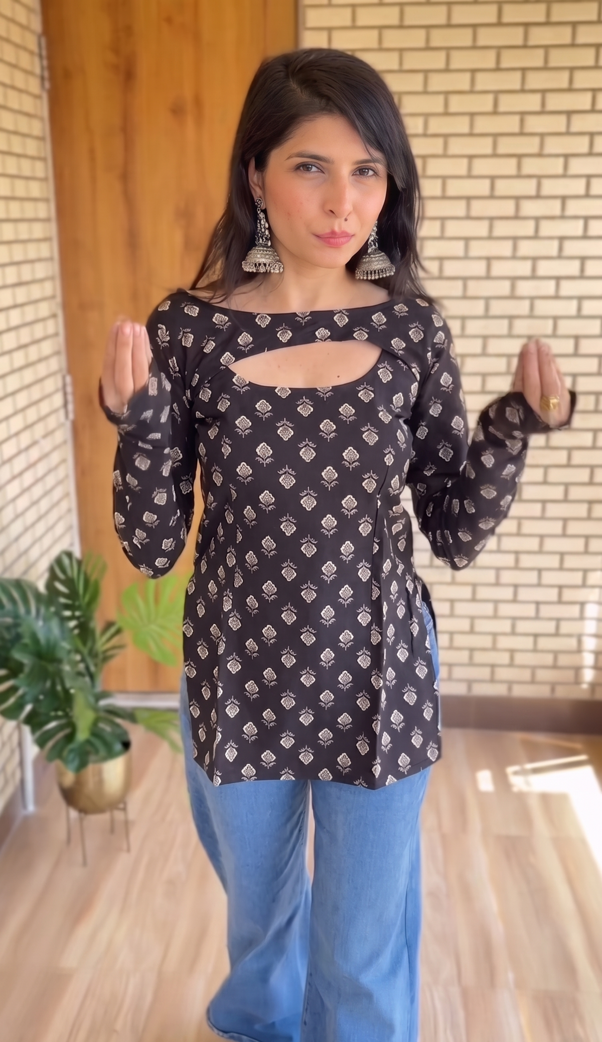 Cotton Printed Fusion Top