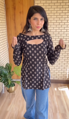 Cotton Printed Fusion Top