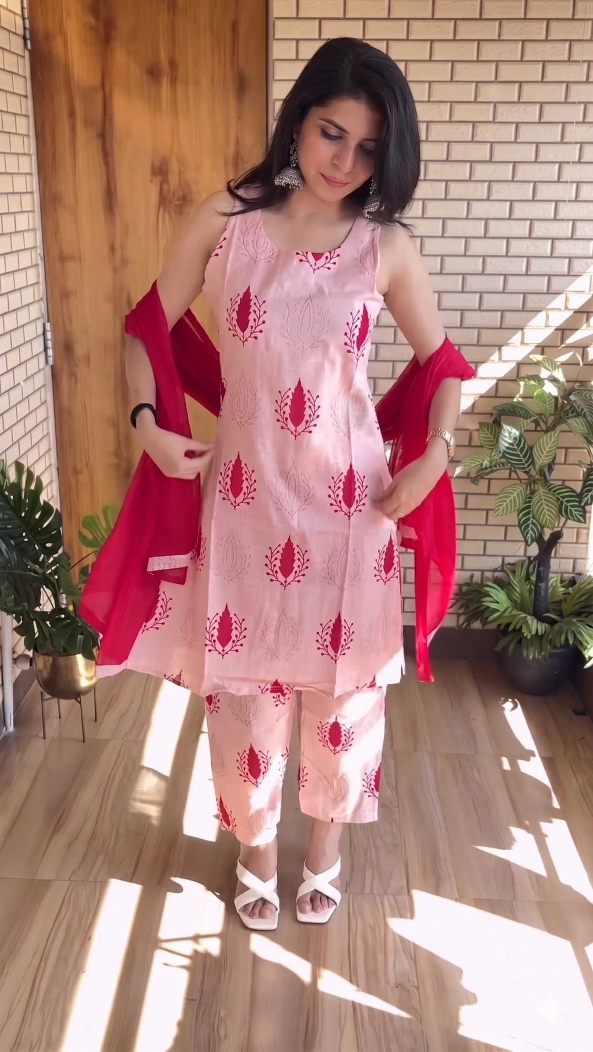 Ethnic Printed Keyhole Tunic