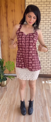 Cotton Printed Fusion Top